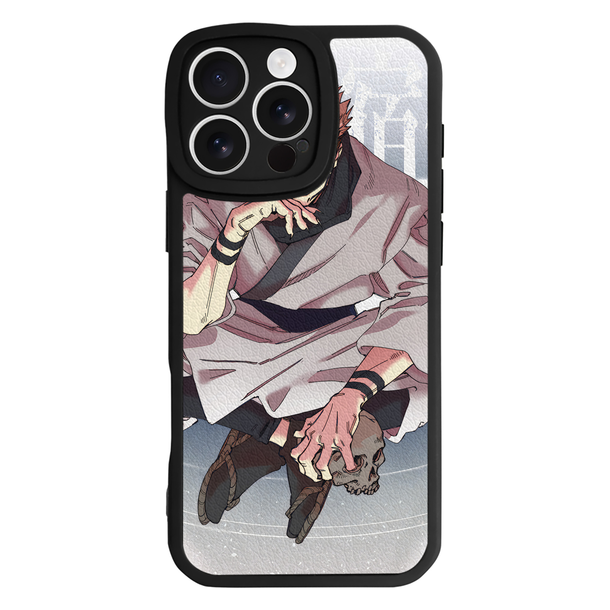 （画像用） 呪術廻戦 Jujutsu Kaisen 【iPhone 16シリーズ対応】シリコンスマホケース（レザー調） 材質：シリコン